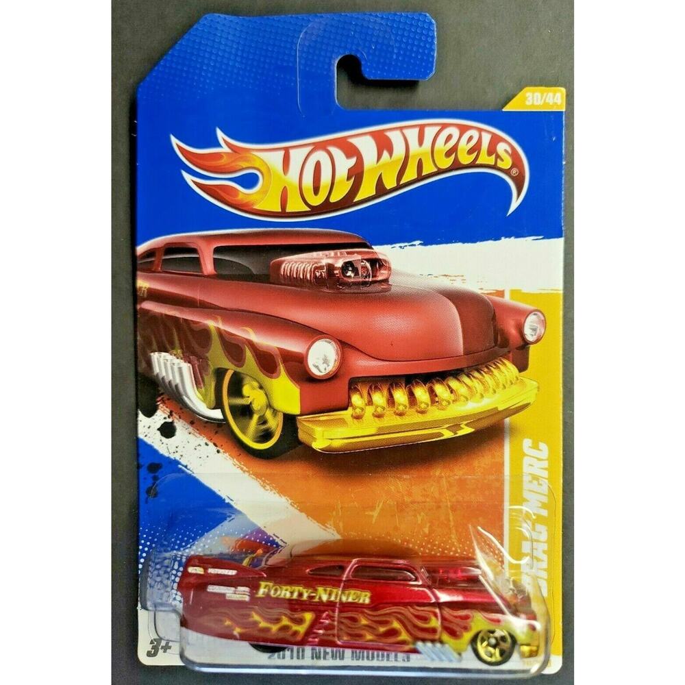2010‎ Hot Wheels 1949 Ford Mercury #30 Drag Merc Red HW14